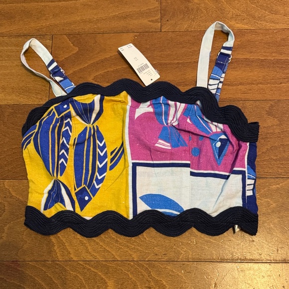 Anthropologie Vibrant Crop Top - Picture 2 of 4